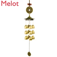 chinese style pure copper decoration wind chimes vintage bed breakfast hanging decoration bedroom hanging door bell