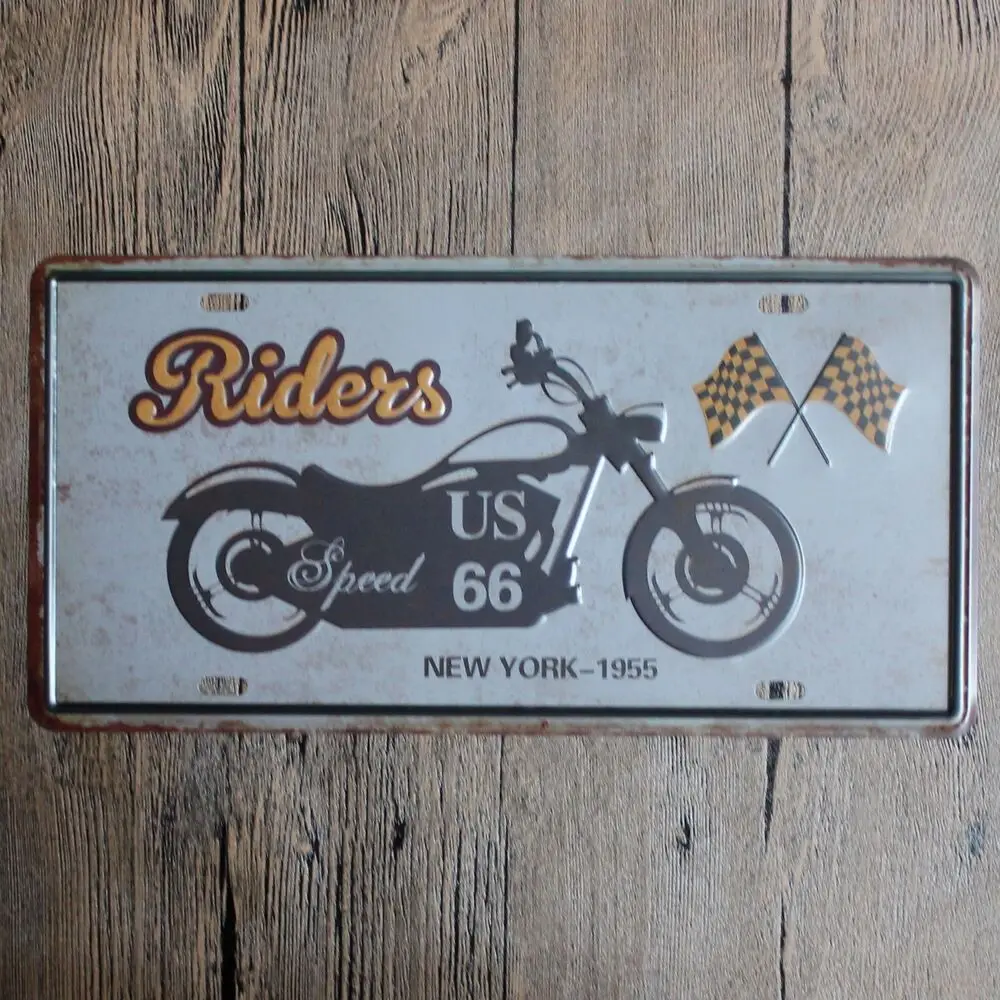 

Metal Tin sign us 66 riders Decor Bar Pub Home Vintage Retro Poster Cafe ART