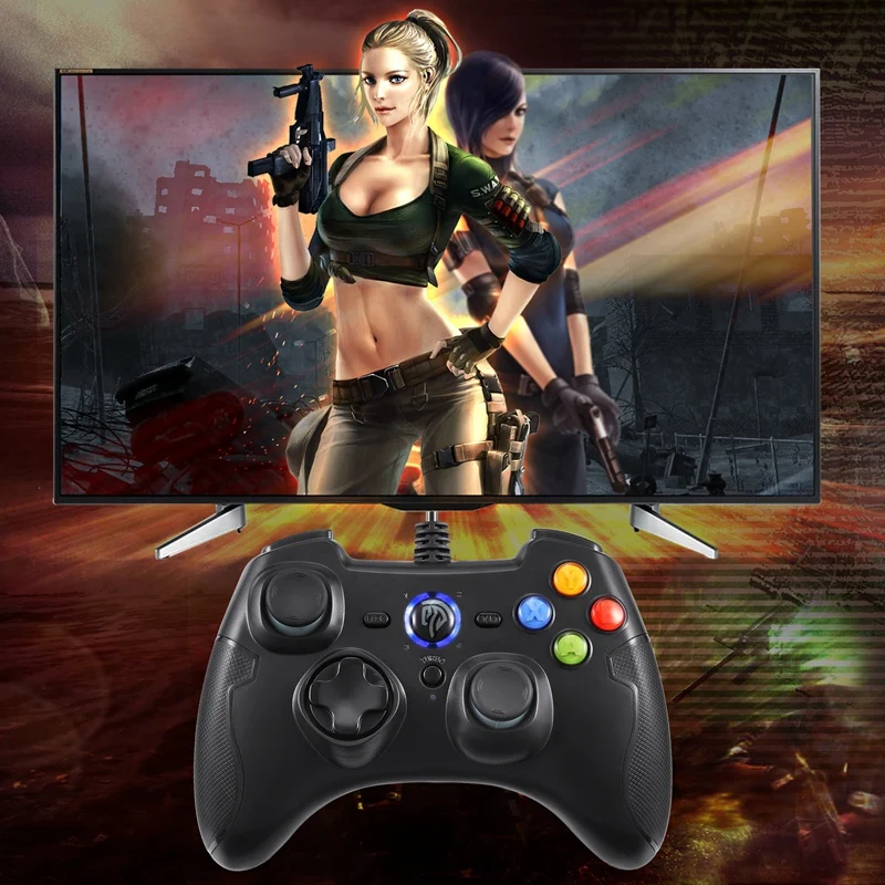 EasySMX ESM-9100 Gamepad Joystick Game Controller with Vibration Button Joypad for PC PS3 Android Phone | Электроника