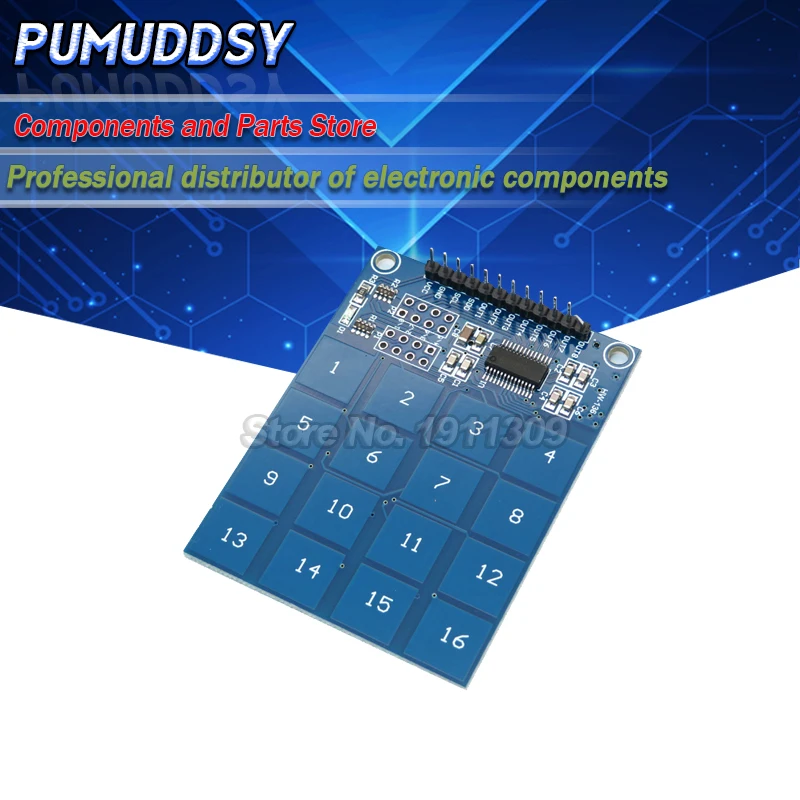 Емкостный сенсорный переключатель плата модуля цифрового датчика 16 способов