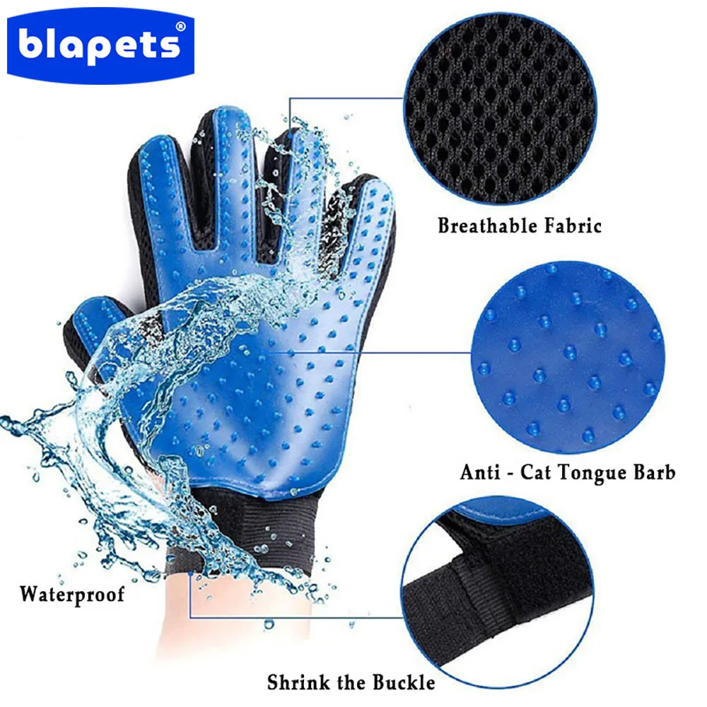 

Dog Glove Grooming Glove Pet Brush Cat Dog Hair Remove Brush Cat Deshedding Cleaning Combs Massage Take Bath Gloves