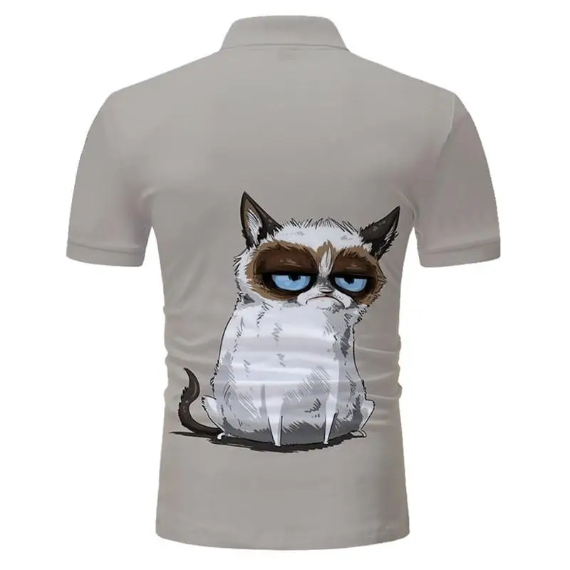 Мужская повседневная спортивная рубашка поло ZOOTOP BEAR с 3D принтом модная мужская