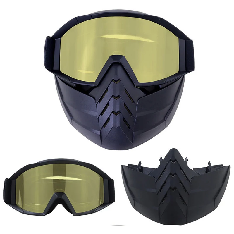 

Outdoor Sports Motocross Off-road Goggles Retro Motorcycle Helmet Goggles Ski Eyewear Detachable MTB Riding Dirt Bike Glasses