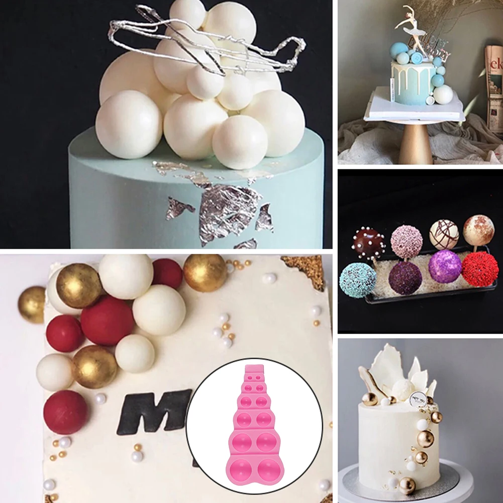 Силиконовые формы для торта с полукруглая жемчужина мяч Форма DIY Противень