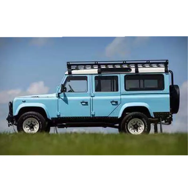 Master 1: 64 сплав модель автомобиля land rove defender 110 внедорожника с аксессуарами