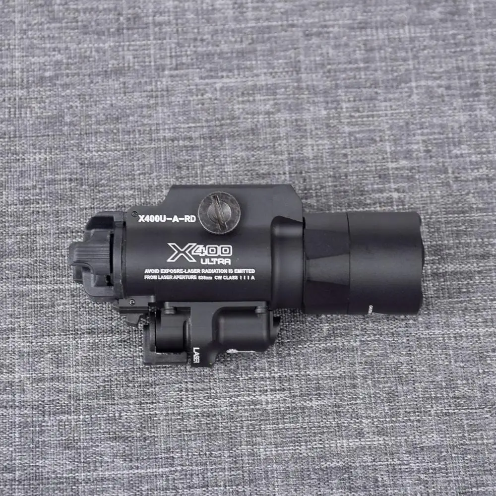 Тактический фонарь X400 ультра-вспышка с красным/зеленым лазерным прицелом