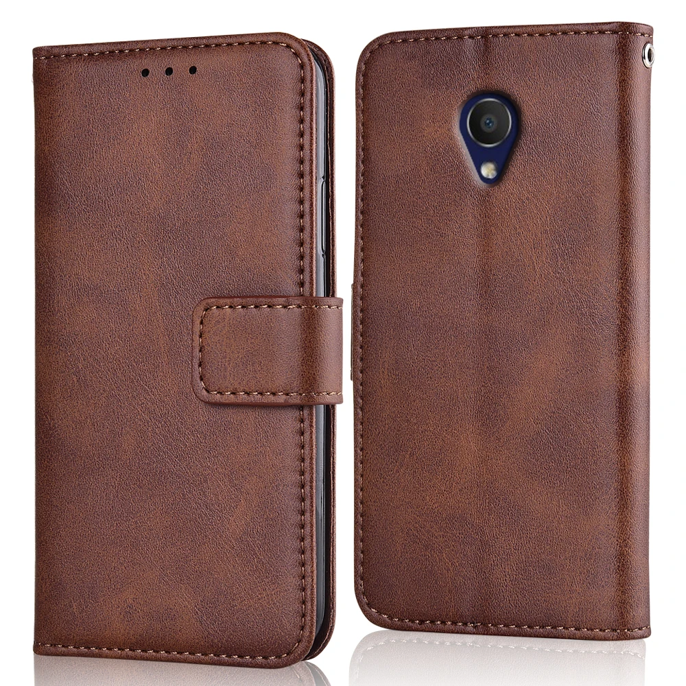 Чехол Slim Leather Flip Cover для Alcatel 1X 5059D 2018 года с магнитным кошельком Alcatel1X 1 X.