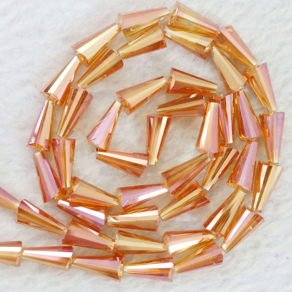 

13 colors crystal glass 6*12mm waterdrop teardrop loose spacers diy jewelry findings accessories beads 50pcs B989