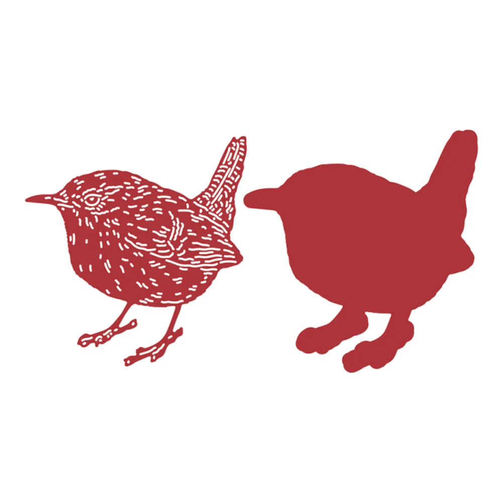 

Arrival New Two Red Robins Maeve Metal Cutting Dies Scrapbook Diary Decoration Embossing Template Diy Greeting Card Handmade