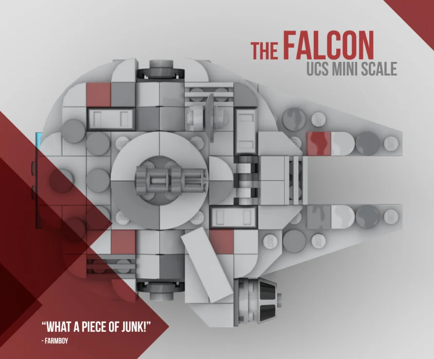 Конструктор Звездный маленький Детский конструктор Сокол Тысячелетия сборка и