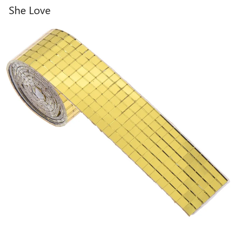 Самоклеящаяся квадратная мозаичная плитка из настоящего стекла зеркальный