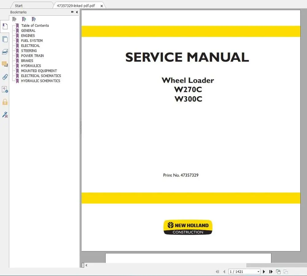 

Руководство по эксплуатации строительной техники Новой Голландии 2021 полная