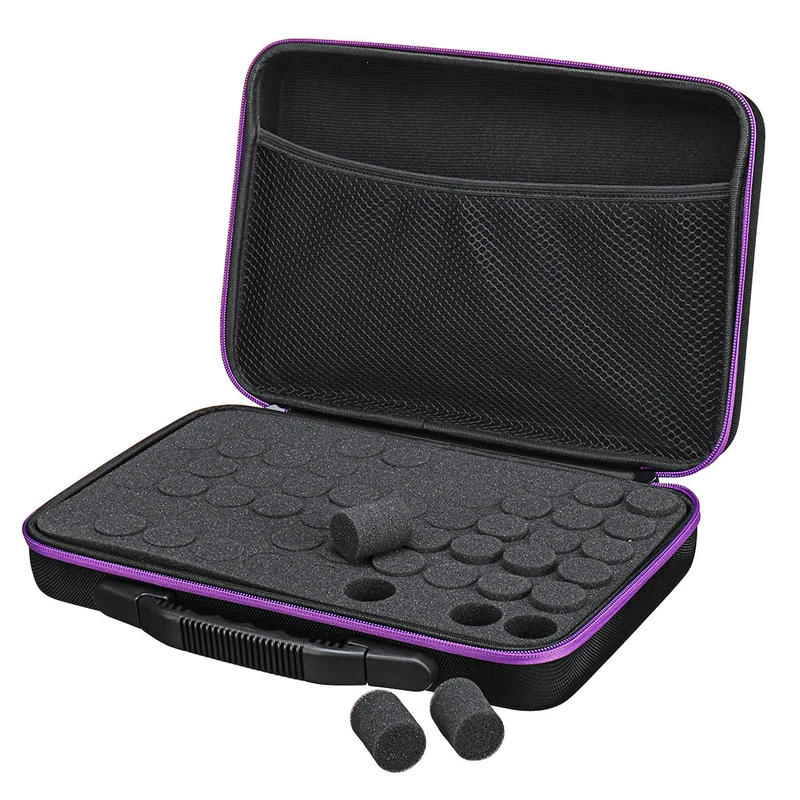 Goedkoop 15Ml 60 Flessen Etherische Olie Opbergtas Doos, Essentie Olie Flessen, Draagtas, Reizen Draagbare Handtas, Organisator Leveranties