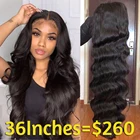 Парики из натуральных волос на сетке 13x4, предварительно выщипанные волнистые волосы 4x4, парик на сетке с закрытием, Длинные малазийские человеческие волосы, парики на сетке