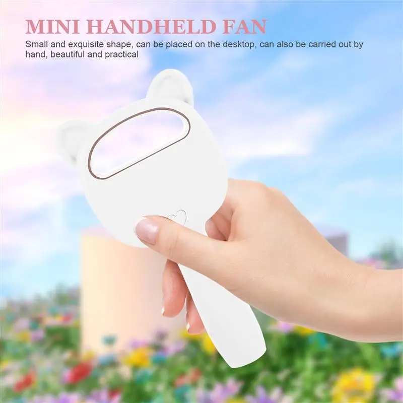 

Bladeless Handheld Fan Small USB Rechargeable Personal Cat Fan for Home Travel