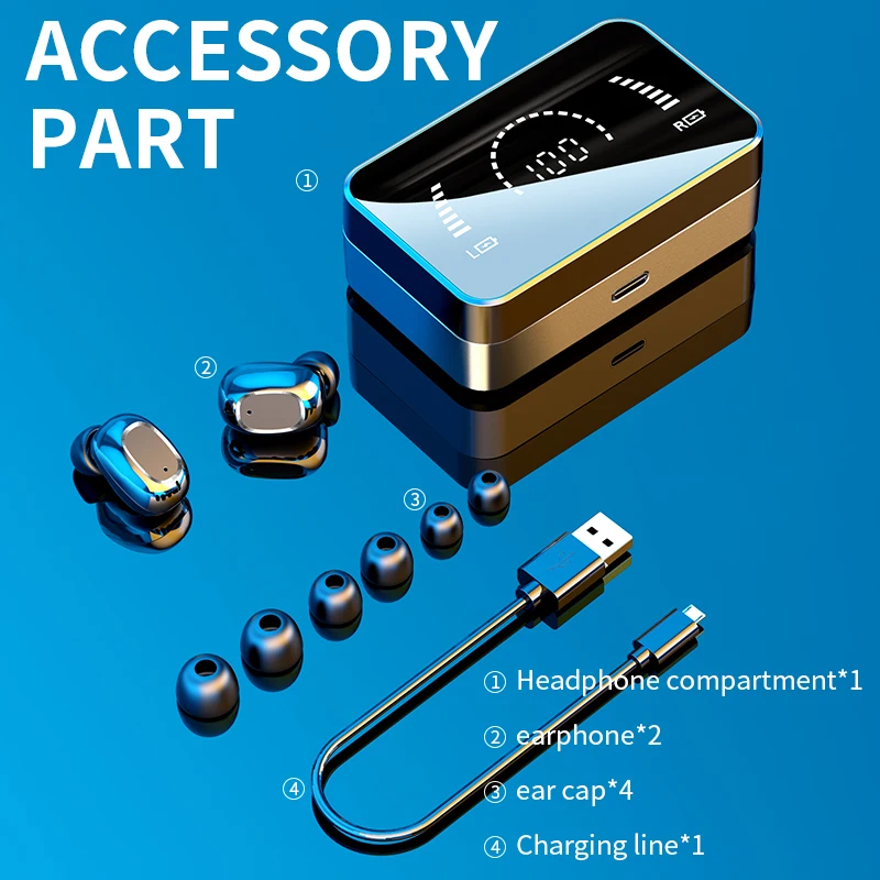 mc t5 wireless bluetooth 5 0 headphone touch control sports waterproof headset with microphone for iphone xiaomi samsung huawei free global shipping