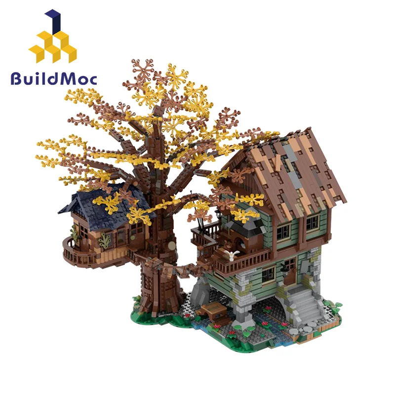 

MOC-40180 Lonely Hut Country Villa Autumn Beauty Building Model Building Blocks Children Education Building Block Toy Tree House