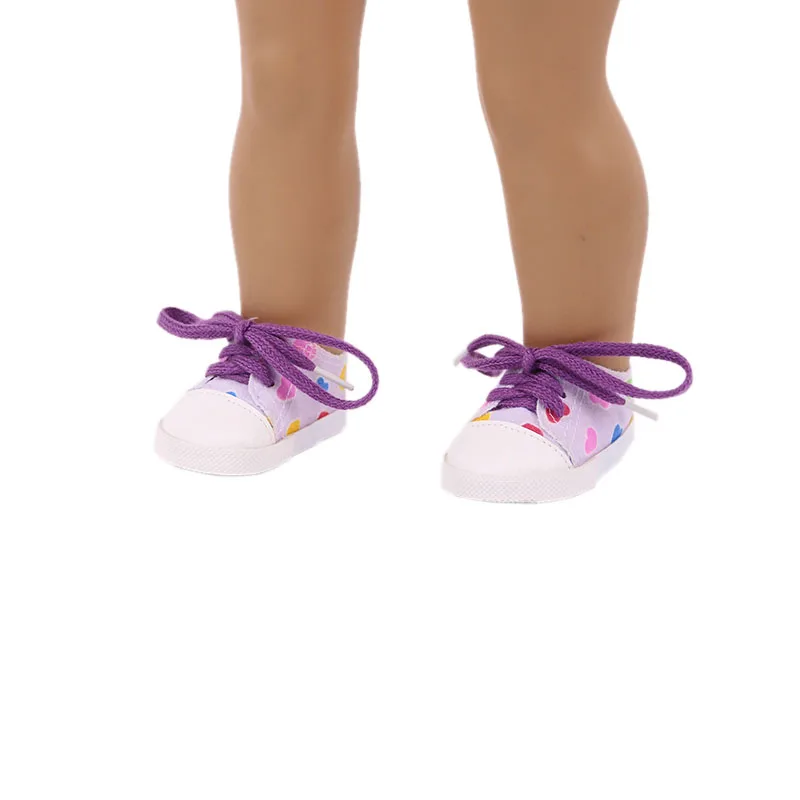 Promotion!Cute Canvas Doll Shoes Length 7.5 cm For 18 Inch Girl &amp New Born Baby 43 41 Nenuco Our Generation | Игрушки и хобби