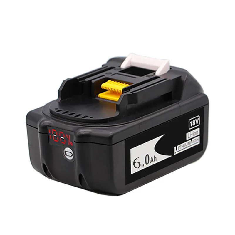 

2021 BL1860 18V 6.0Ah Replacement Battery for Makita Power Tool 6000mah BL1840 BL1860 Battery with LED Power Display 18 v 6A