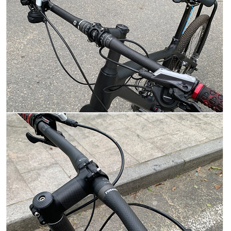 Матовый руль для горного велосипеда из углеродного волокна 660/680/700/720/760 мм * 31 8