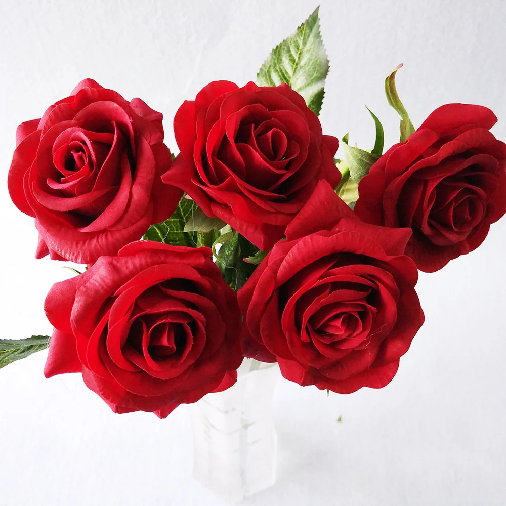 

Pink Silk Peony Artificial Flowers Rose Wedding Home DIY Decor High Quality Big Bouquet Foam Accessories Craft White Fake Flower