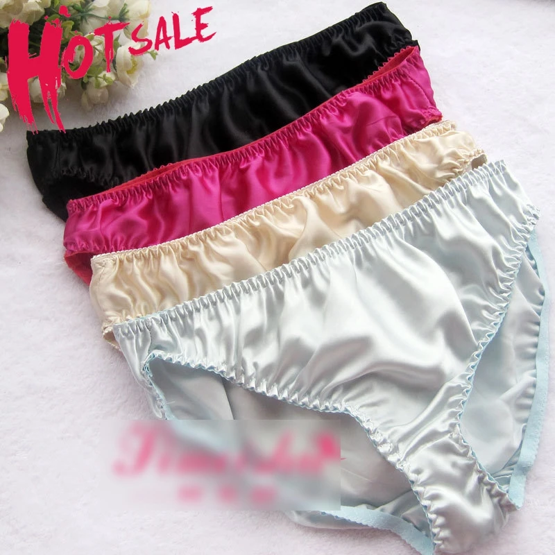 

Mulberry silk panties female plus size plus size xxl mid waist briefs antibiotic care Briefs underpants briefs knickers