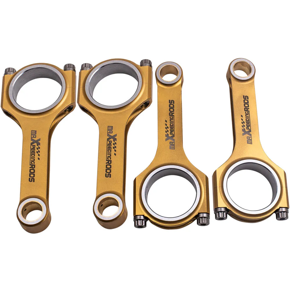 

Titanize H-beam Connecting Rods for Honda Civic CRX D16 ZC SOHC for Accord HR-V 4340 800+hp ARP 2000 Bolts Engine Conrod