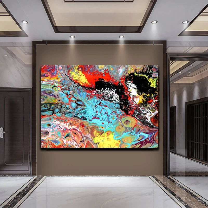 Абстрактный постер и принты облаков пейзаж холст живопись настенные картины