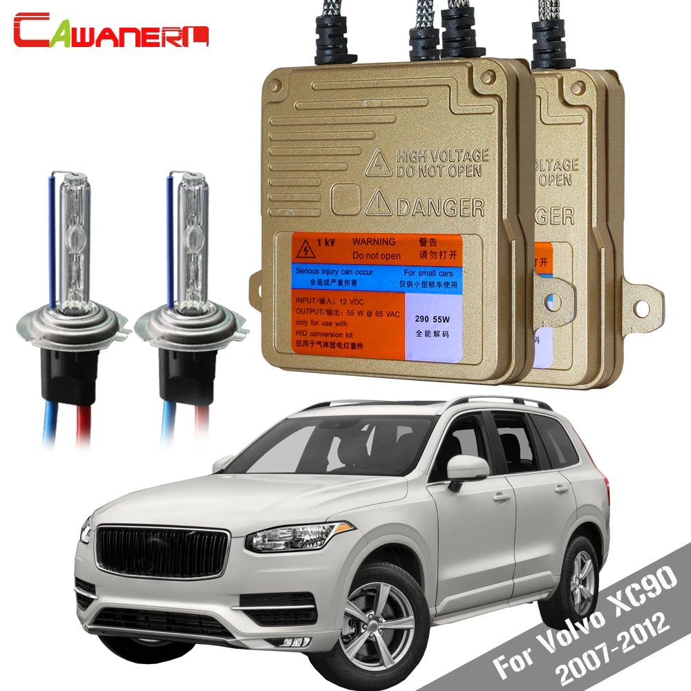 Cawanerl для Volvo XC90 2007 2012 55W фары автомобилей Canbus балласт HID Xenon комплект Автомобильная