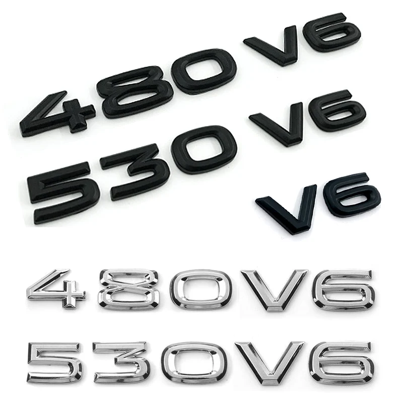 Багажник крыло V6 480 530 значок эмблема наклейка для Volkswagen VW Phideon Teramont Touran Touareg Passat Atlas