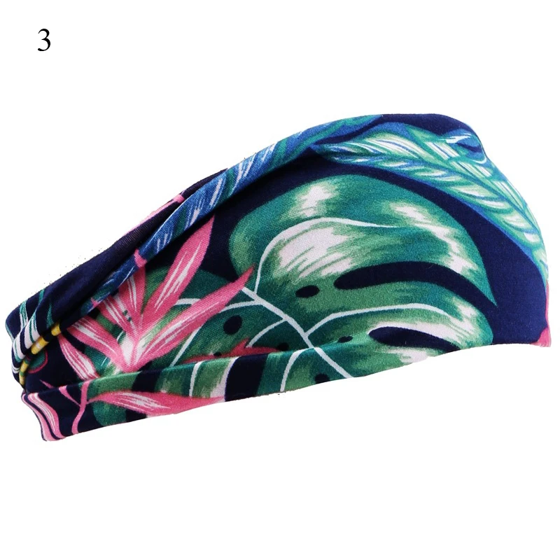 

Sweatband Turban Head Wrap Elastic Hair Band Fitness Wash Face Hairbands Bohemia Style Print Headband Fashion Hair Accessories