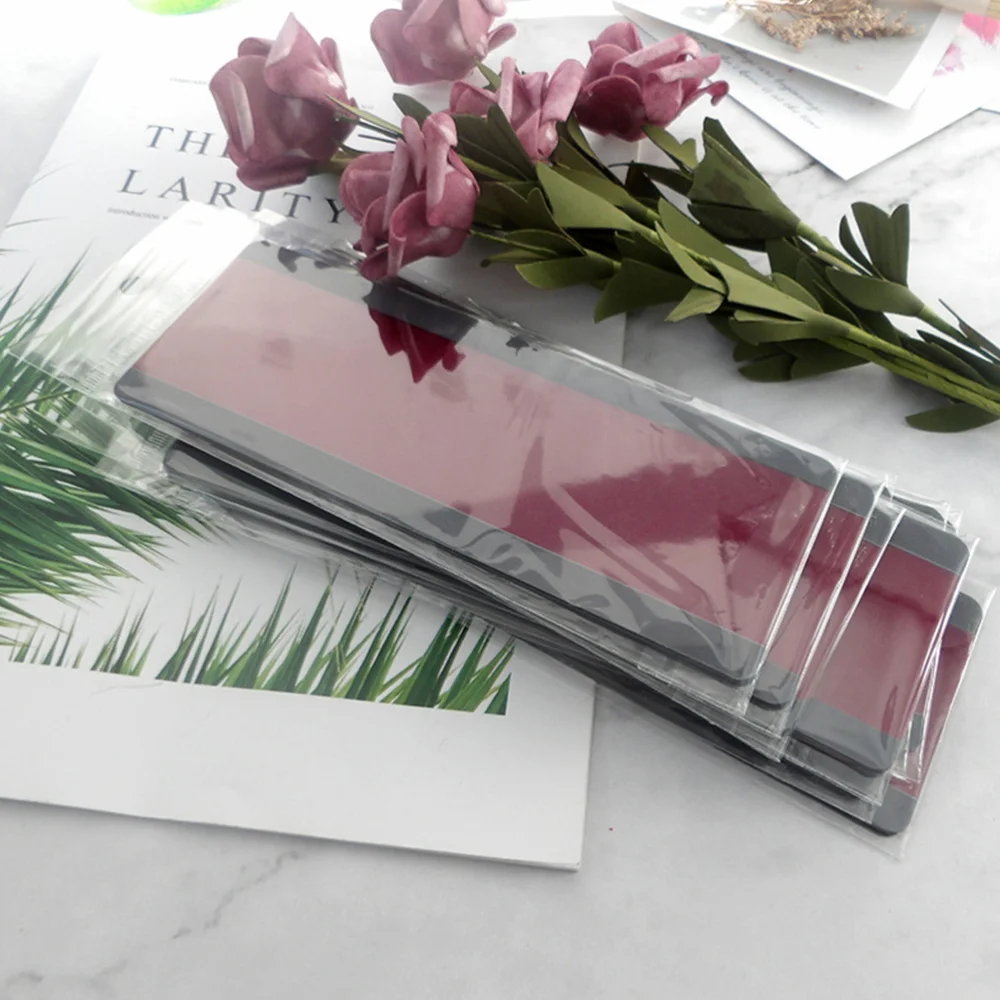 

12Pcs Creative Transparent PVC Bookmarks Simple and Morden Bookmarks Bookmarks Size Small(Transparent)