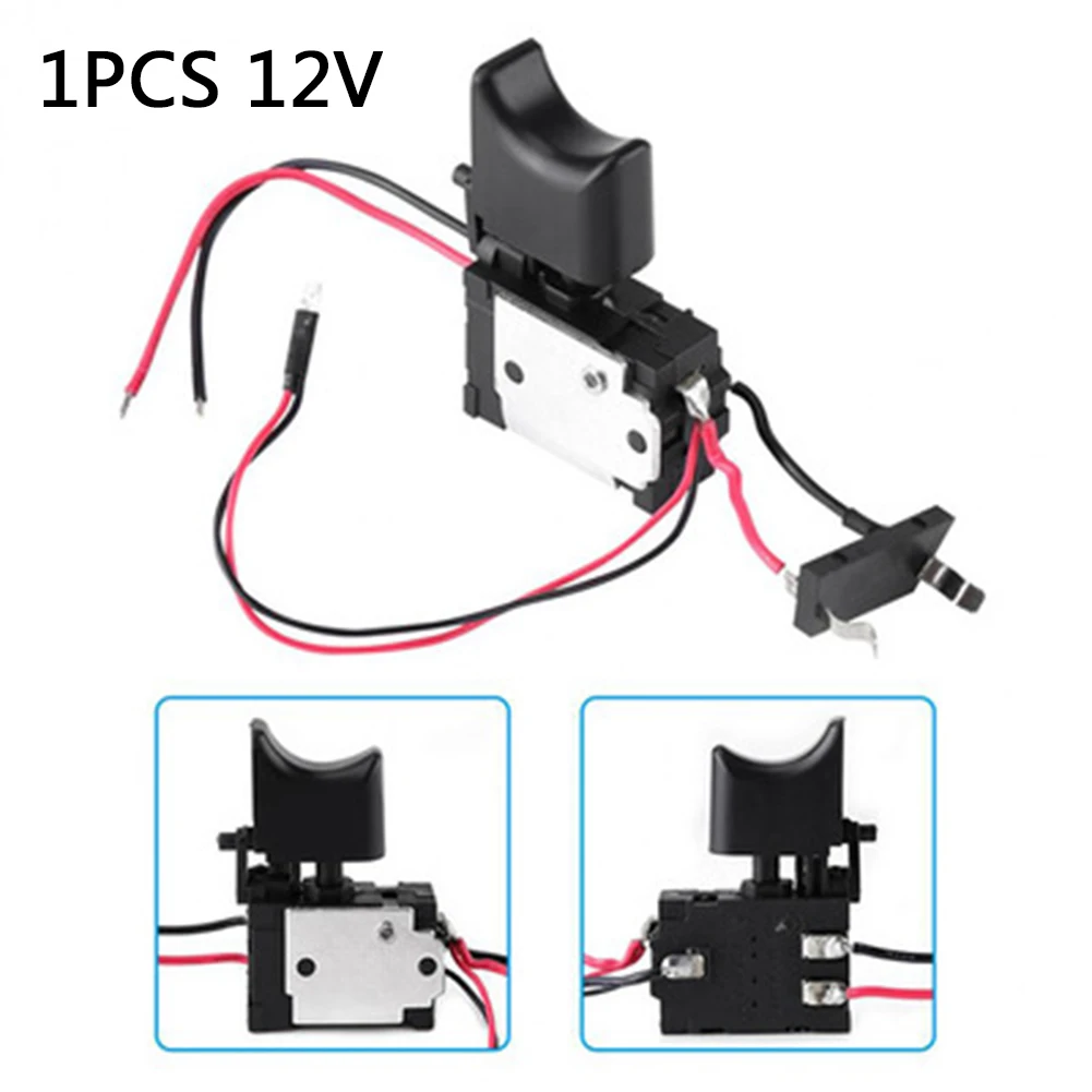 

Switch Speed Control Trigger Button Power Tool Accessories For 12V Rechargeable Electric Drill