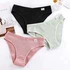 3 шт. Женские трусики, хлопковое нижнее белье для женщин, женские трусики, хлопковое женское нижнее белье, женское нижнее белье BANNIROU