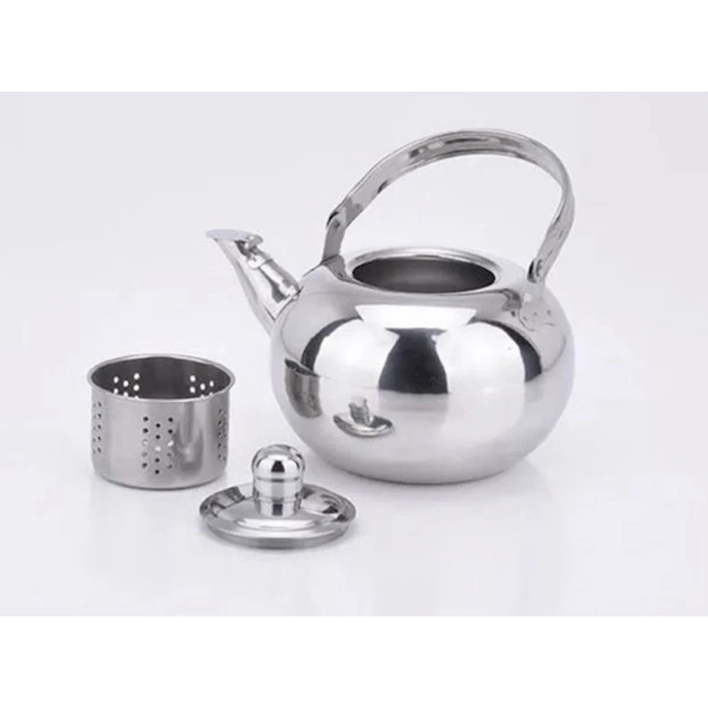 

1.6L Stainless Steel Tea Kettle Tea Pot Kitchen/Home Camping Gas Hob Silver