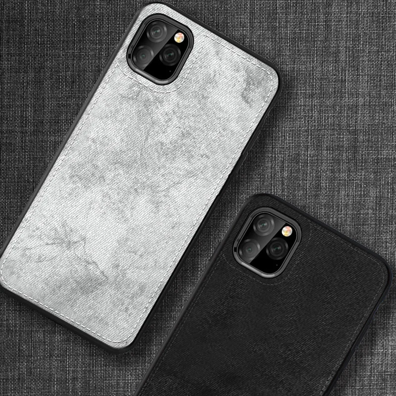 IIOZO Магнитный тканевый чехол для iPhone 11 Pro Max ультра-тонкий тканевый текстурный Мягкий силиконовый чехол для телефона s