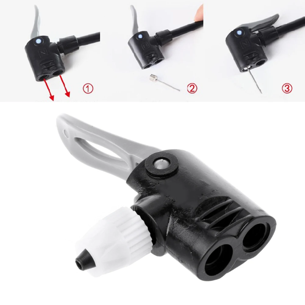 

Bicycle Pump Nozzle Hose Adapter Double Head Pumping Parts Accessories F/V Service A/V Schrader/Presta Valve Converter Bicycle