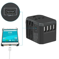 usb type c wall charger adapter universal dual travel power adapter for us uk eu au wall electric plugs sockets converter iphone