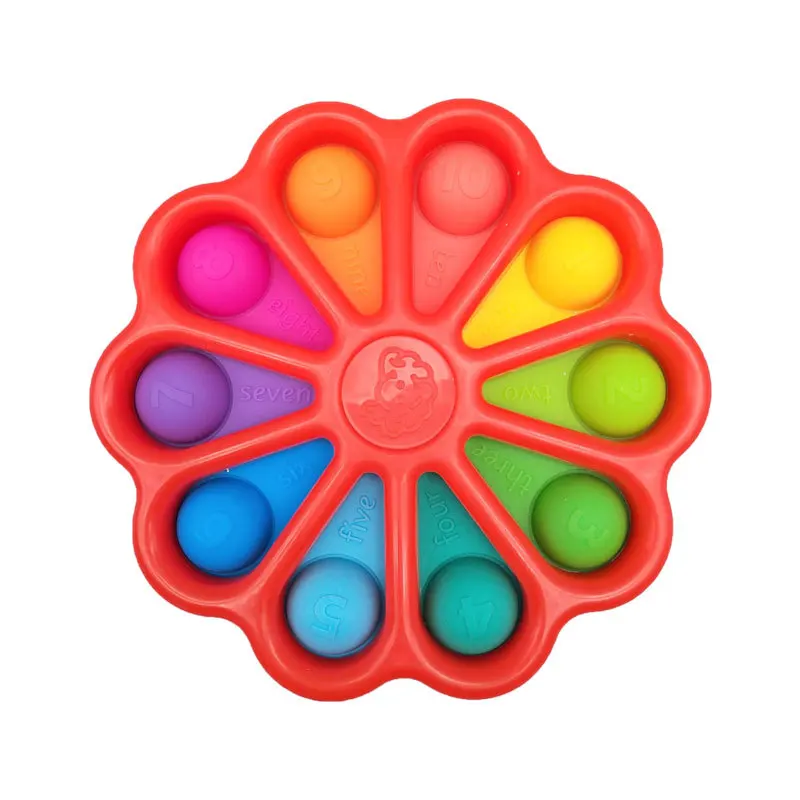 New Dimple Toy Flower Fidget Toys Stress Relief Hand Toys Early Educational For Kids Adults Anxiety Autism Toys enlarge