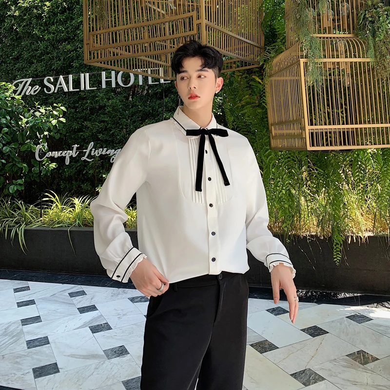 Рубашка с длинным рукавом кружевная хипстерская драпированная рубашка