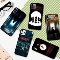 yndfcnb stranger things phone case for iphone 11 12 13 mini pro xs max 8 7 6 6s plus x 5s se 2020 xr cover