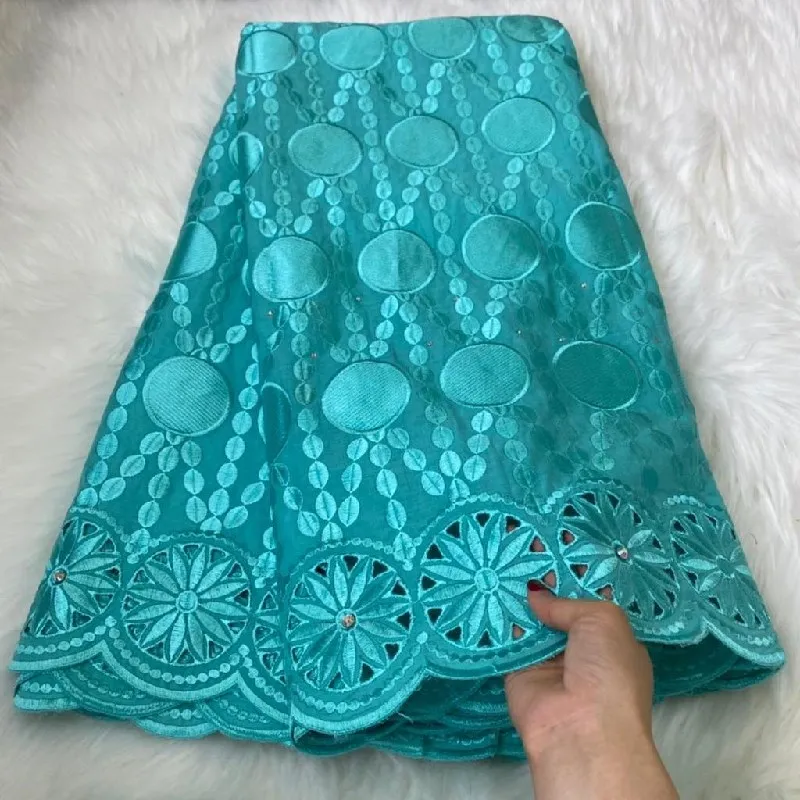 

2021 High Quality African Lace Fabric Embroidery Swiss French Tulle Pure Cotton 5yards Wedding Party Dress Guipure ! LGM61801