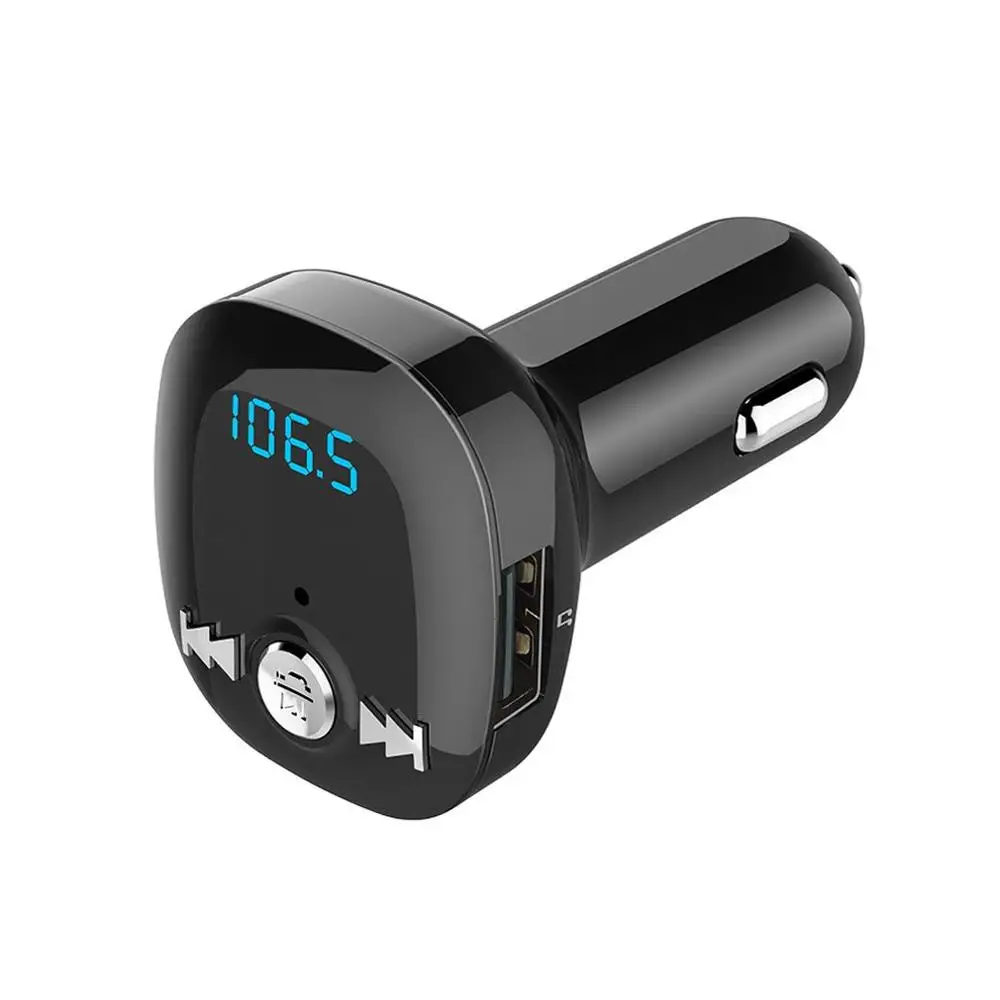 BC40 FM передатчик Handsfree автомобильный комплект автомобильный аудио mp3-плеер с двойной USB Автомобильное зарядное устройство Поддержка U диск/TF карта