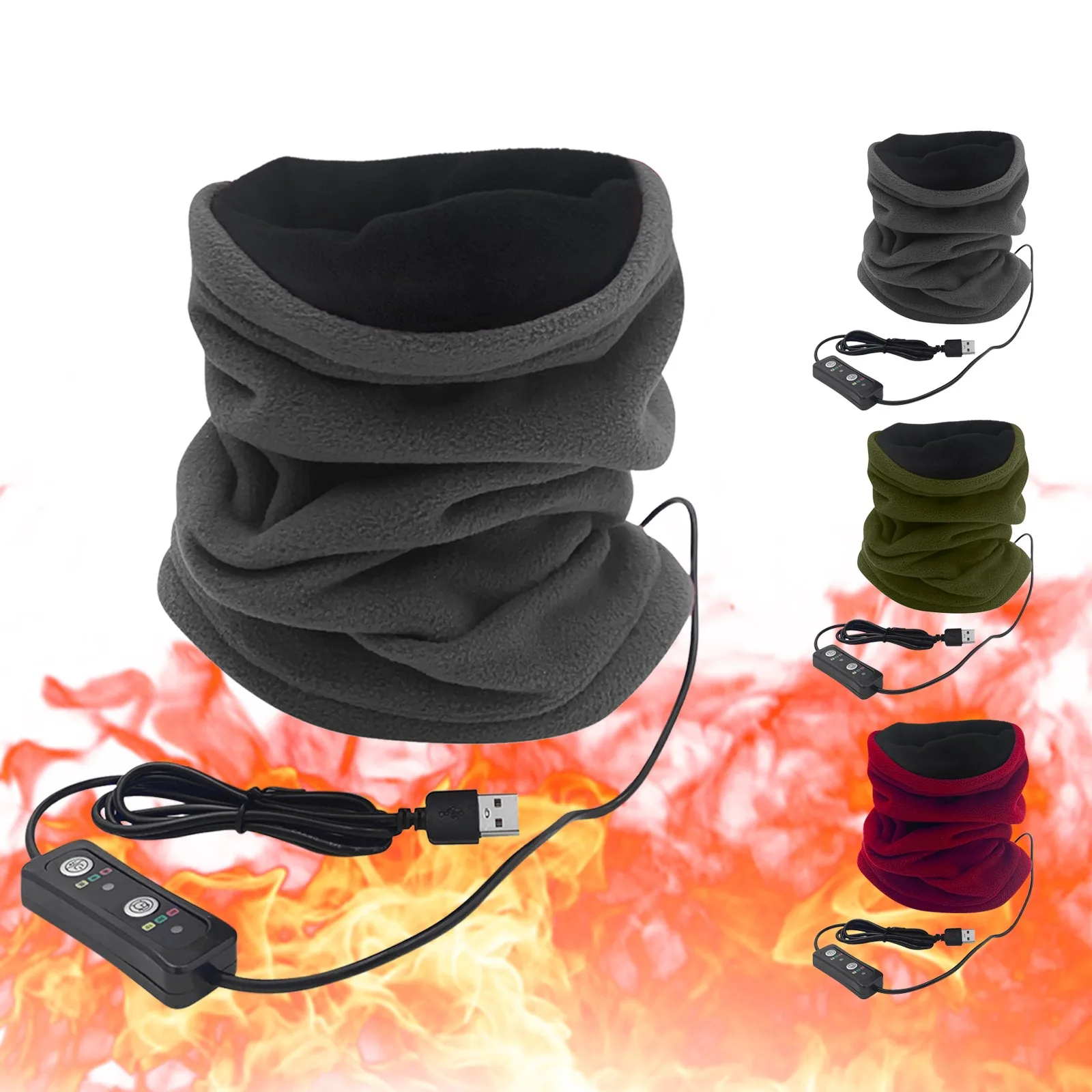 

Модный Шарф с подогревом и нагревательной подушечкой для шеи, обогревающий Шарф для мужчин и женщин, теплый Шарф, Женский Шарф