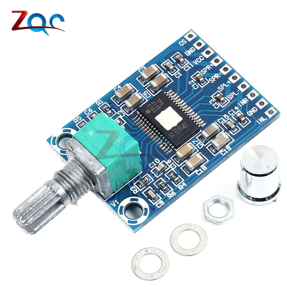 XH M564 TPA3116D2 цифровой усилитель доска стерео 2x50 Вт AC/DC 12 V 24 W/Potentionmeter объем