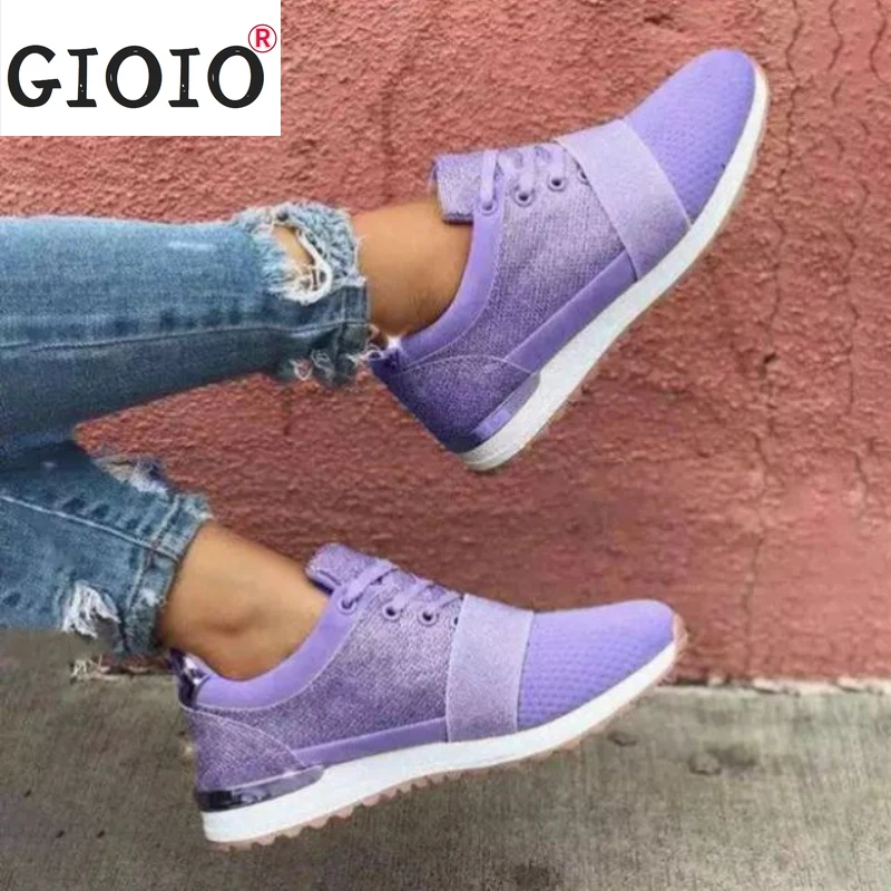 

Women's Sports Shoes Casual Fashion Splicing Flat Mountaineering Comfort Breathable Lightweight Sneakers Women Vulcanized Shoes