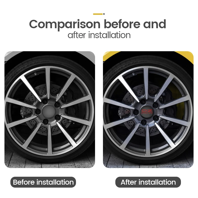 4 шт. 56 мм OZ Racing Logo Центральная втулка колеса автомобиля Caps наклейка с эмблемой на