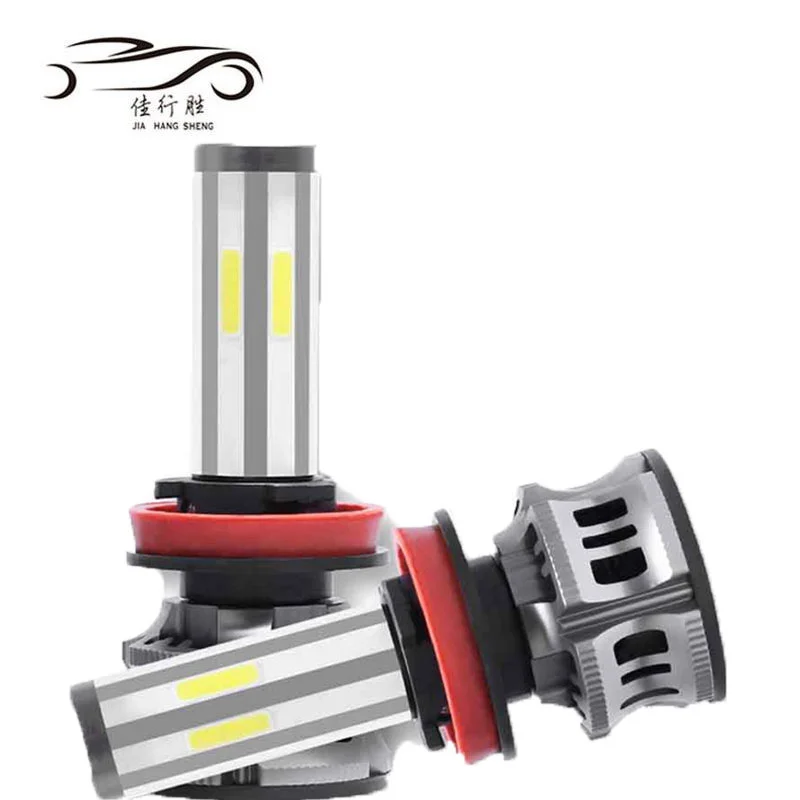 

JHS H1 LED H3 H4 9003 MINI 6-сторонняя лампа для автомобильных фар лампы H7 120W 13000LM H11 9005 9006 12V аксессуары 6500K противотуманные фары