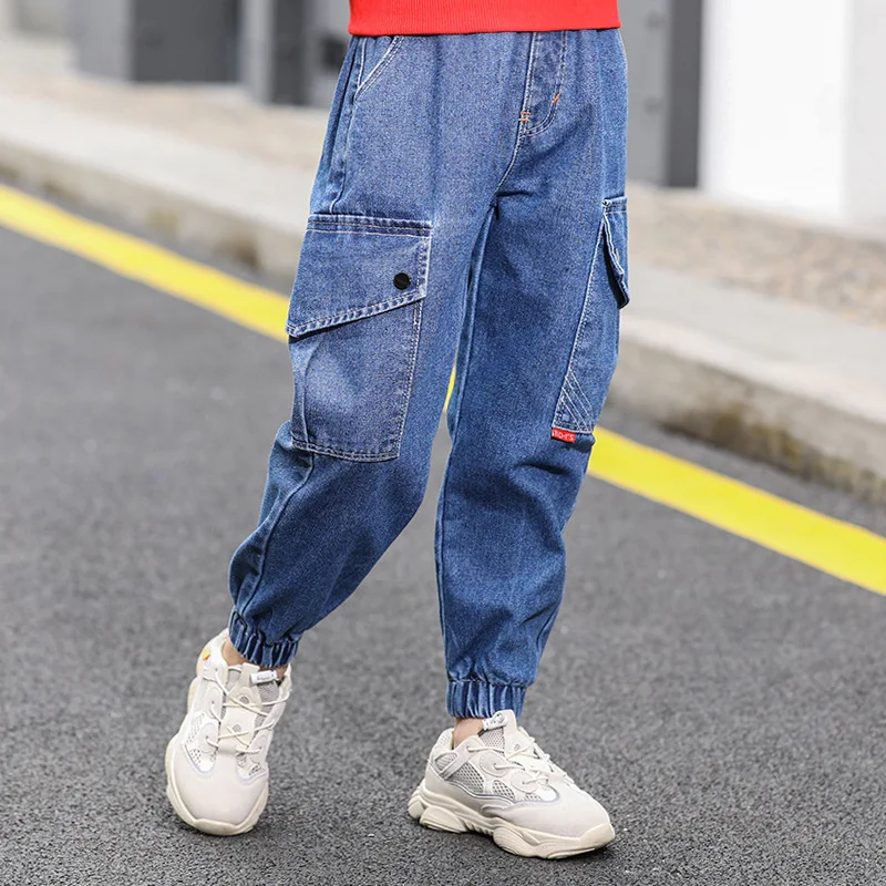

3-15T big boy thin pants jeans jean for children boys clothes 10 12 year fashion jeans pants for boys 7 year boy spring trousers