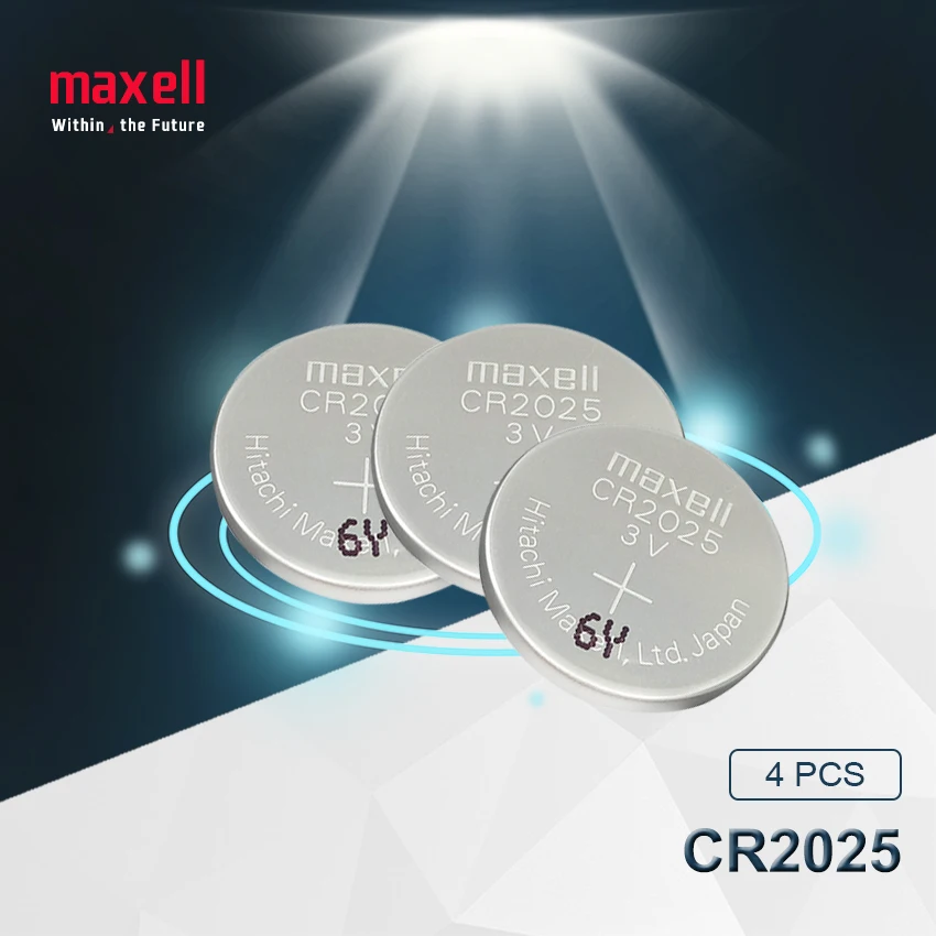 4 шт. оригинальные батарейки maxelll cr2025 cr 2025 3 в литиевая монетная батарея для часов с
